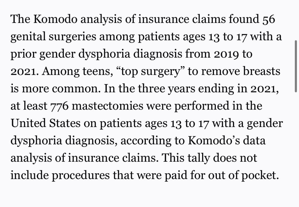 againstgrmrs's tweet photo. In Texas, bone scans indicated that a child had OSTEOPOROSIS after 15 months on puberty blockers.

In an interview with parents of "trans kids" 71% of these parents said they felt pressured or rushed to castrate their child. One endocrinologist recommended putting kids on puberty blockers after a 15 minute consultation.

The woke groomer cult tells everyone that "This isn't happening" because they know that what they're doing to kids is wrong.

https://t.co/GWRNWwi3st
