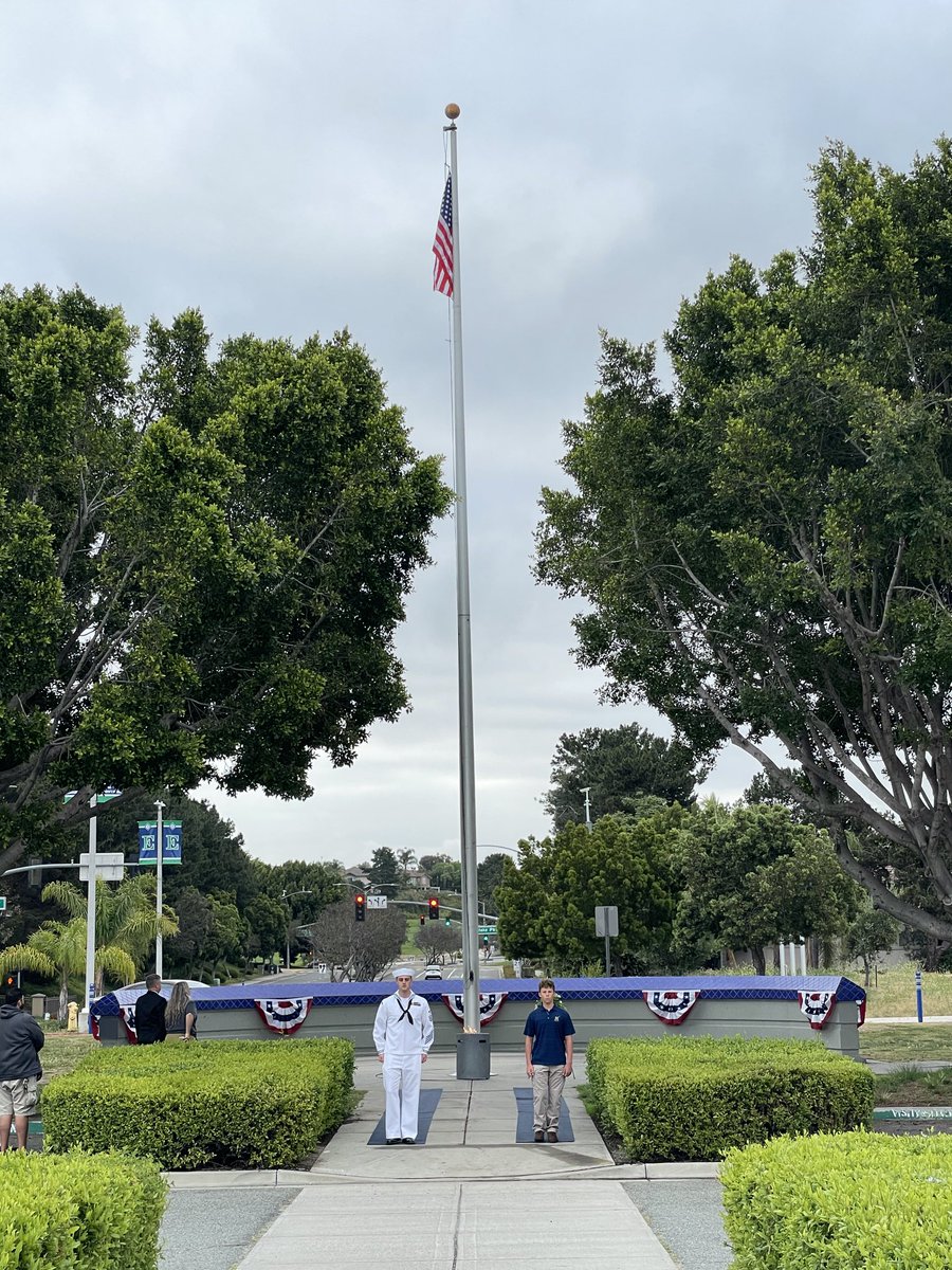 Honoring our military personnel with a Remembrance Flame Ceremony.  Students and military members will guard our flame for the whole school day.  So proud of this community for supporting our military and their families. Go Titans and US Armed Forces!!