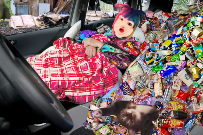Sparkleblight's tweet photo. #PITDARK After a PrismaticPixiePrincess® loses the car she's been living in with her kitty for two years, she falls asleep in a magical dumpster that turns her into a #RealGirl who can take responsibility for her life - if she chooses to! #CAREBEARS X #WIZARDOFOZ X #SOPHIESCHOICE https://t.co/OE3Ke7Blhg