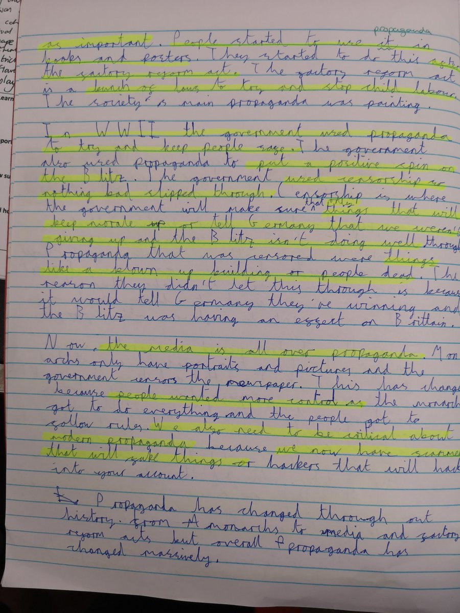 Please take a moment to read one of our Year 5 pupil's extended essay on propaganda throughout the ages. A brilliant end to their thematic study <a href="/thedsat/">The DSAT Project</a> <a href="/DSATStPeter/">St Peter's CE Primary Academy</a>