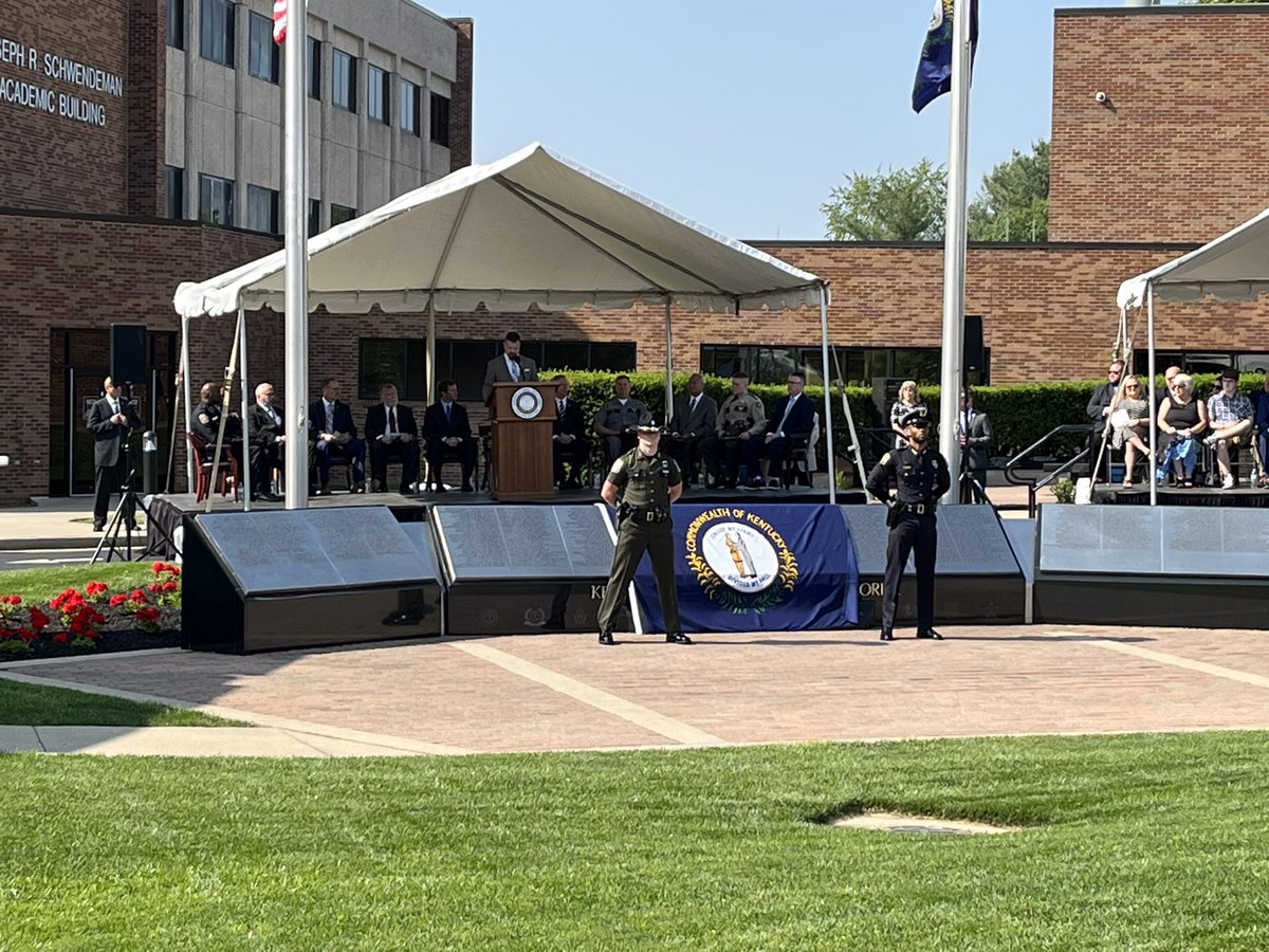 The 3 Floyd County officers who lost their lives in the line of duty are being honored at the KY Police Memorial in Richmond, KY. #EyewitnessWV