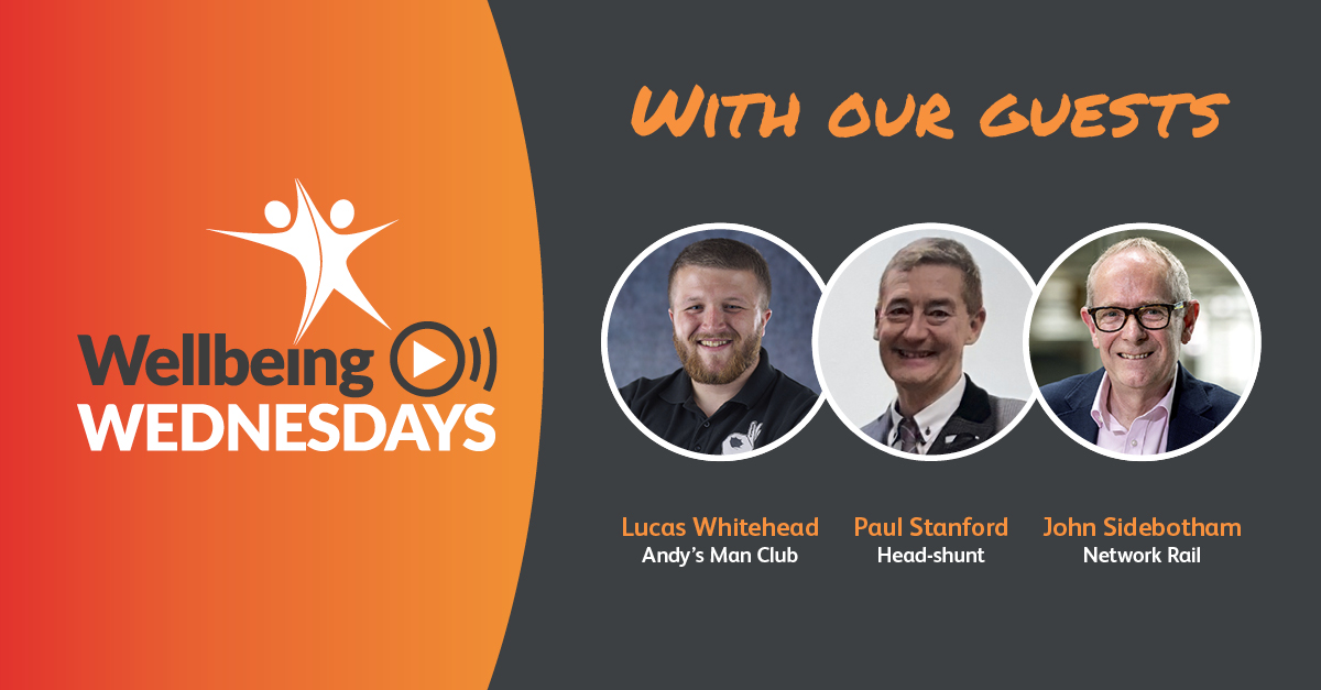 June's Wellbeing Wednesday will shed light on health issues that specifically impact men. 

Join host Tom Meacock & guests John Sidebotham, Paul Stanford & Lucas Whitehead on Wednesday 7 June at 11am.

More info: railwellbeinglive.co.uk  

@RailWellbeing #menshealth #wellbeing