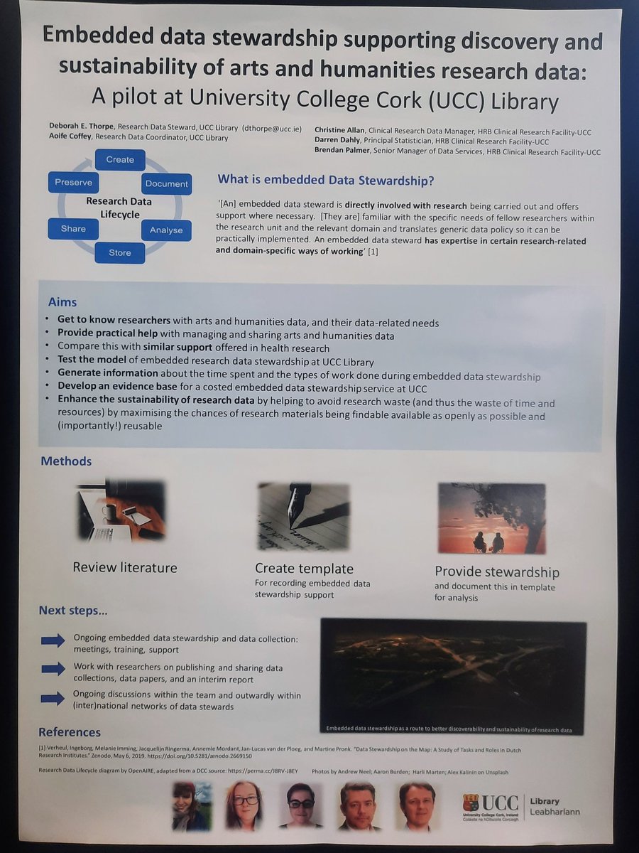 Love this poster about #datastewardship from @DebsEThorpe @CoffeyAoife from @UCCLibrary and colleagues from @UCC_Official and @Sonrai_IDSN #conul2023 #openresearchie #couldyoubeadarasreward