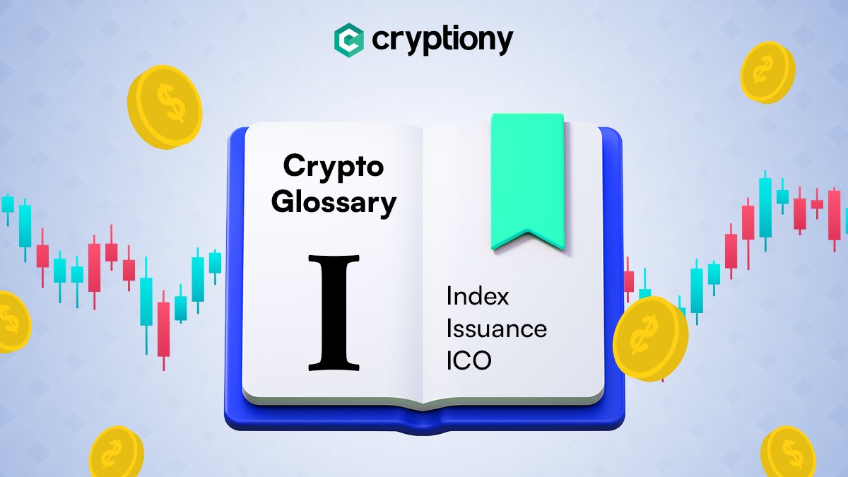 #Cryptoglossary for today:
🟣 ICO: Initial Coin Offering. The term derives from the stock term IPO. 
🟣 Index: An index is used to track the price of a particular asset class.
🟣 Issuance: The creation of a new cryptocurrency coin or token.