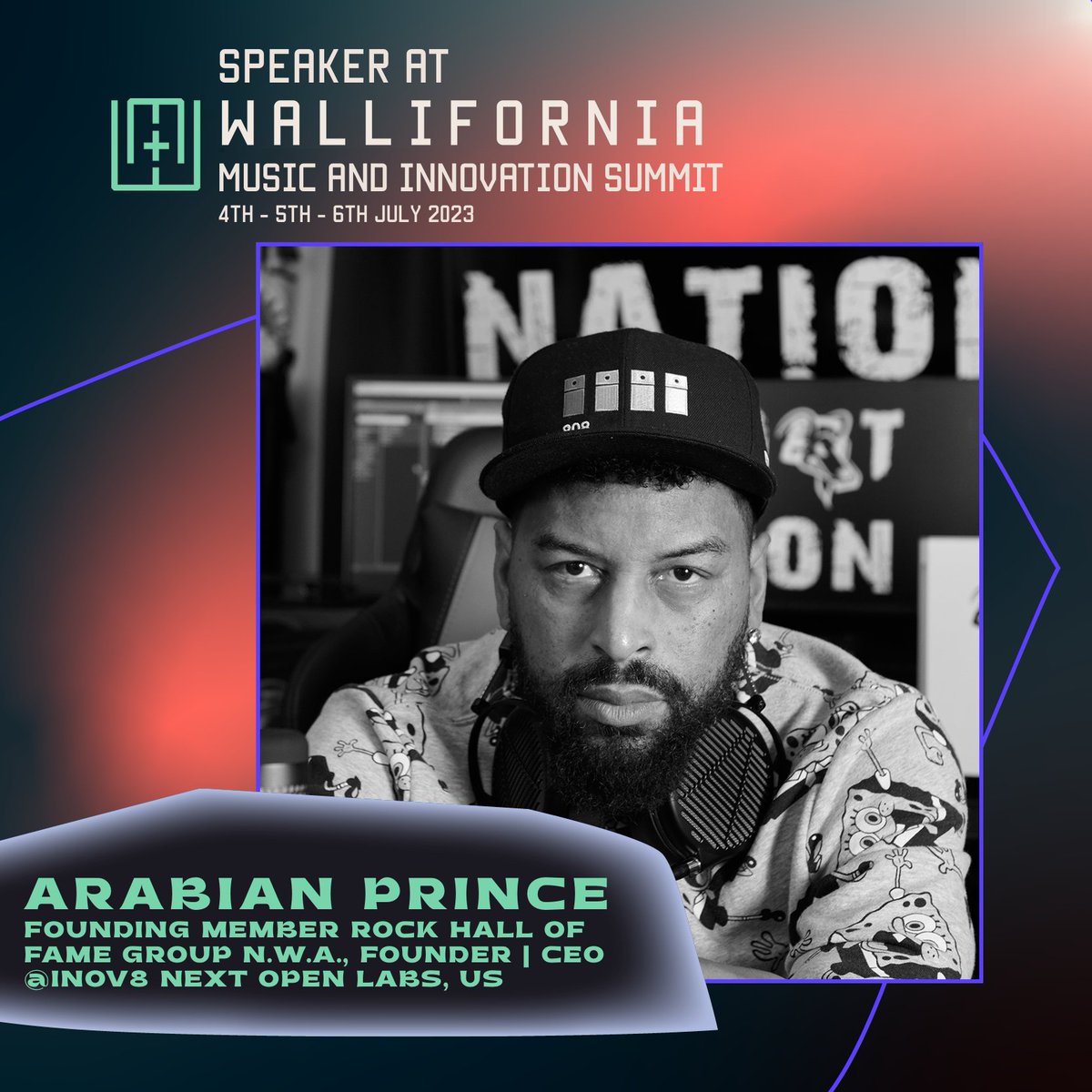 🥁NEW SPEAKER ANNOUNCEMENT🥁

@OGArabianPrince 

Don't miss the opportunity to meet him!  ➡️lnkd.in/eJwFzBQM

#MusicTech #Wallifornia #Summit #WMT2023 #investing #venturing #connecting