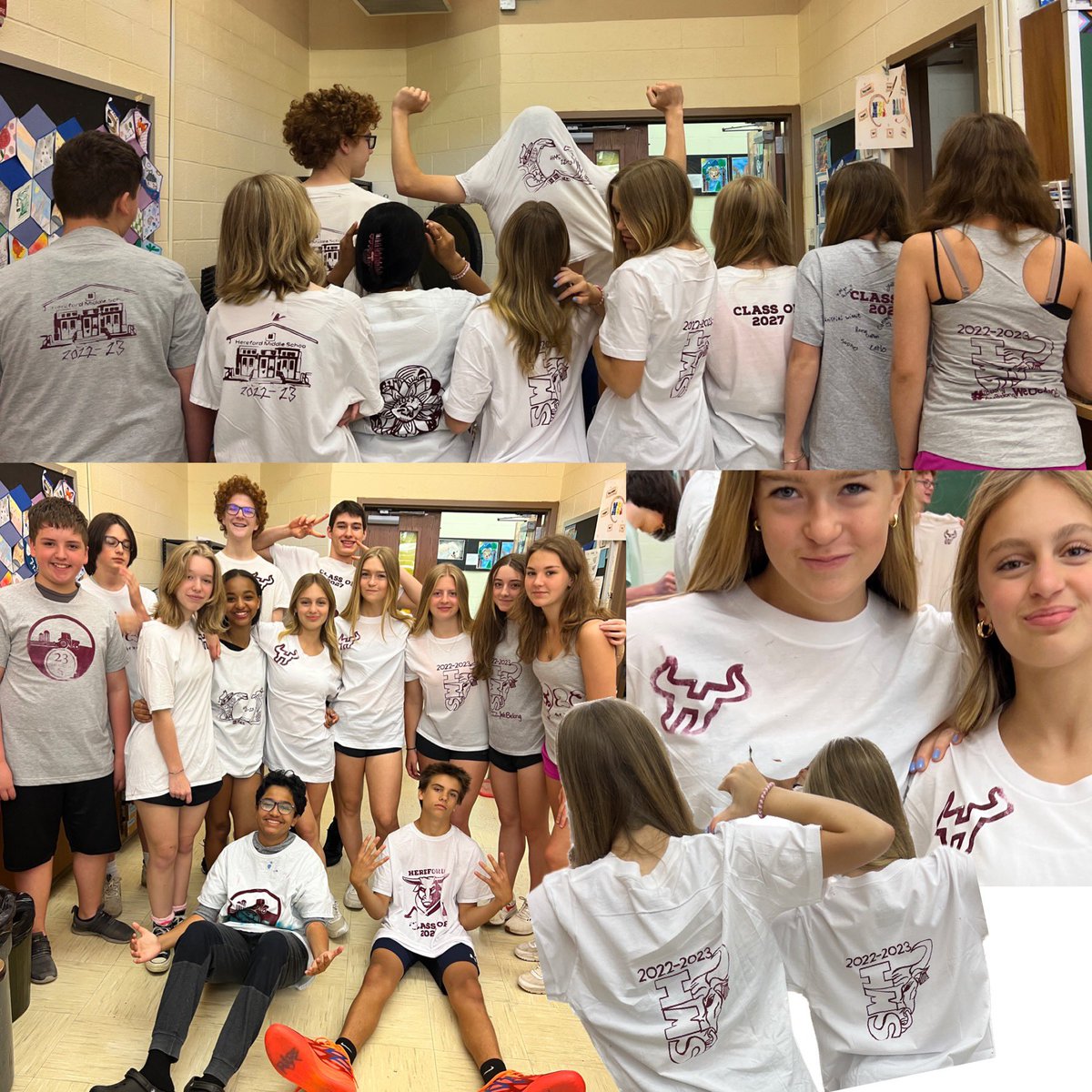 Hereford Middle ART (@art_hms) on Twitter photo 8th Grade students <a href="/Hereford_MS/">Hereford MS</a> are so excited to wear their screen printed shirts designed, selected, and printed by the 8th grade class <a href="/MrParsons_HMS/">Stephen Parsons</a> <a href="/fayfayallday1/">Fay Davenport</a> 8th Grade students <a href="/Hereford_MS/">Hereford MS</a> are so excited to wear their screen printed shirts designed, selected, and printed by the 8th grade class <a href="/MrParsons_HMS/">Stephen Parsons</a> <a href="/fayfayallday1/">Fay Davenport</a>