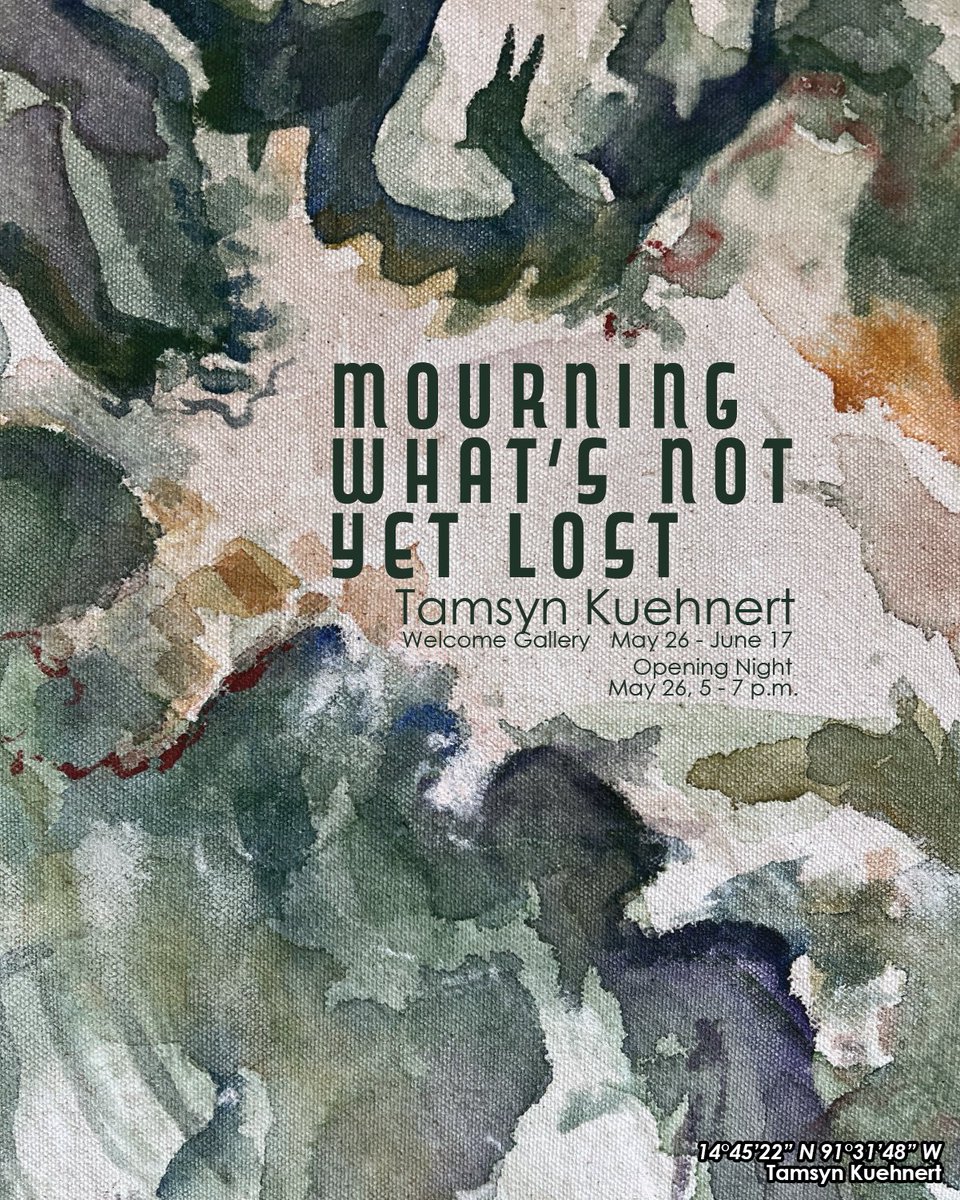 Summit_Artspace's tweet photo. Opening TOMORROW Fri, May 26, 5-7 pm: exhibition by #ClevelandInstituteofArt student Tamsyn Kuehnert. Using earth-derived pigments, sewing techniques and scrap materials, Kuehnert’s paintings are abstracted #TopographicalMaps that reflect our natural world from a new perspective. https://t.co/EjR2itPx5x