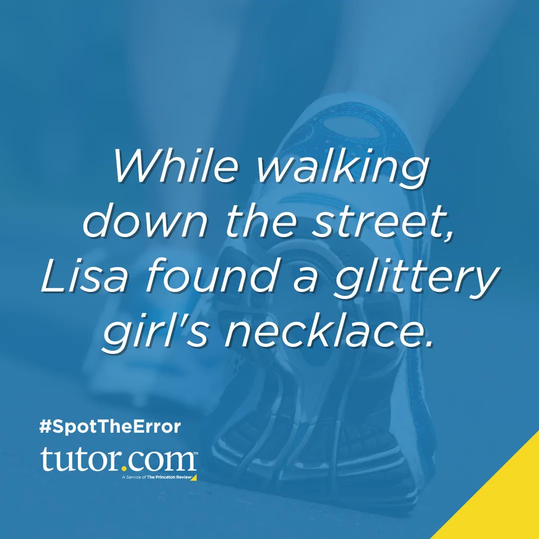 tutordotcom's tweet image. Calling all #grammar geeks! Can you #SpotTheError? Let us know. 👇