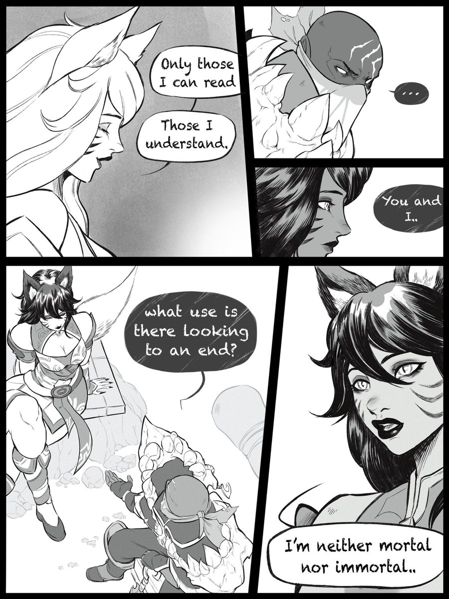 greeniris_'s tweet photo. Blunt Fox ~ 

from the Ruined King Story 🗡️ 

#ahri #pyke #LeagueOfLegends #ArtofLegends https://t.co/ohscOjItIb