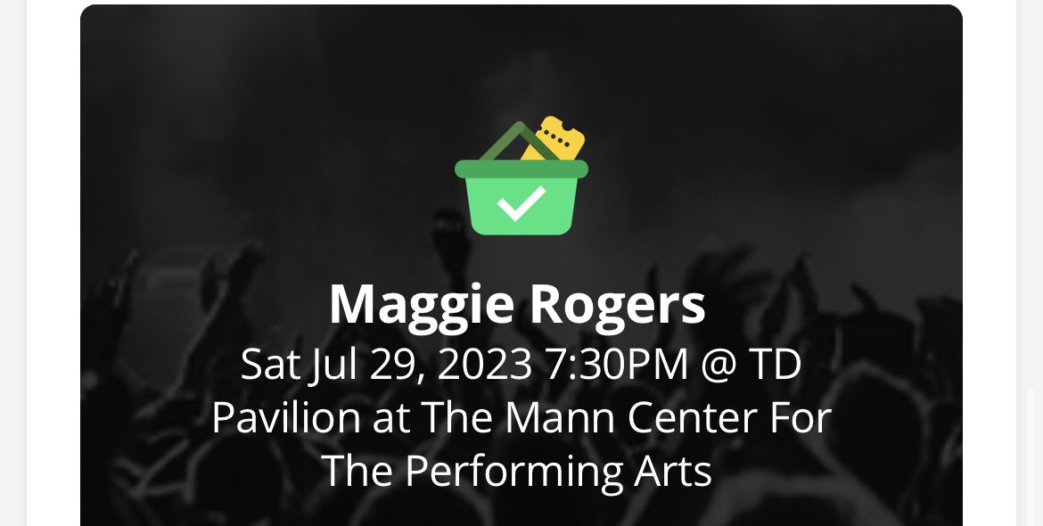 See you in July @maggierogers