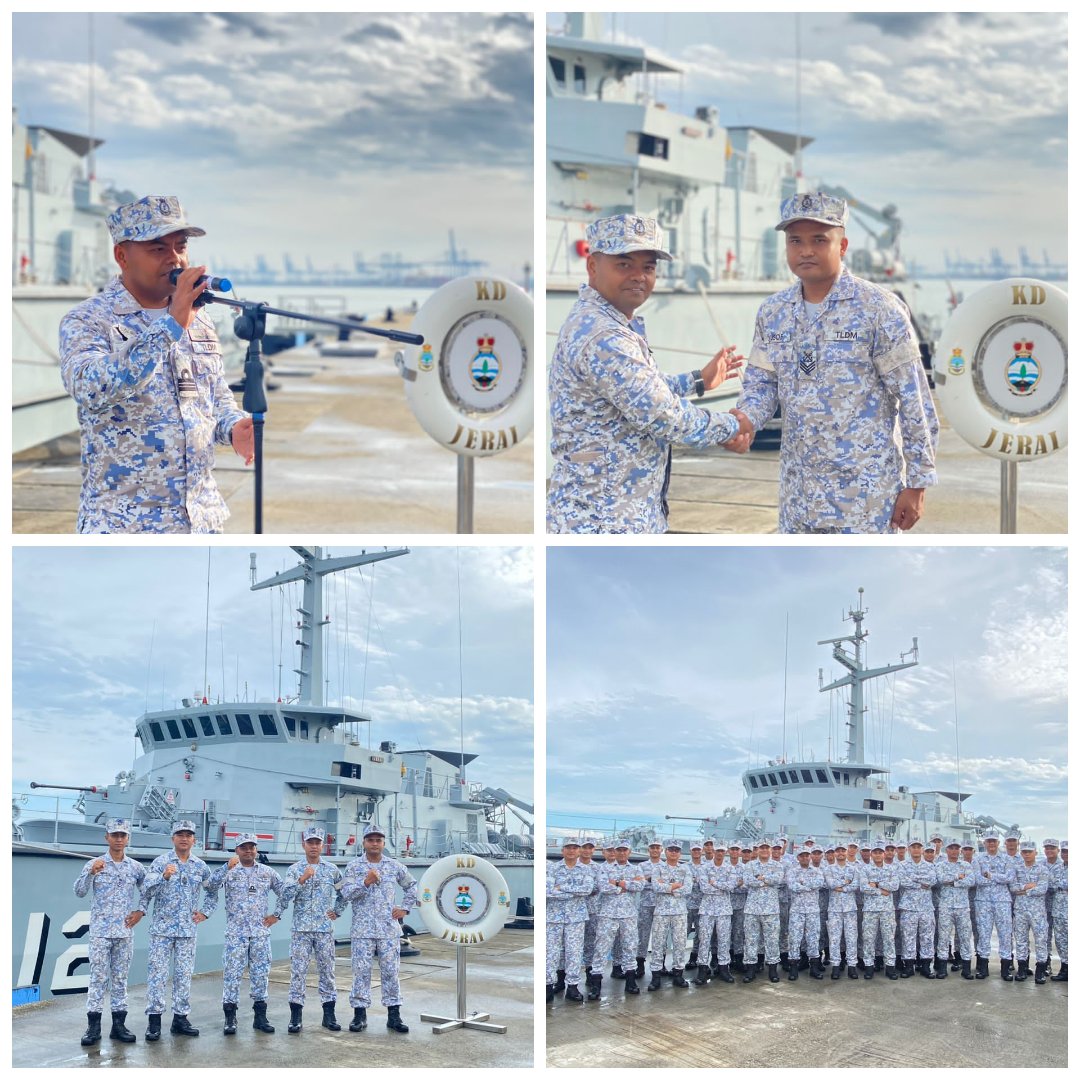 KD JERAI (@kd_jerai12) on Twitter photo Majlis Kenaikan Pangkat Anggota KD JERAI Tahun 2023 telah disempurnakan oleh Pegawai Memerintah KD JERAI di Jeti TPPI pada 23 Mei yang lalu. Tahniah diucapkan kepada anggota yang baharu dinaikkan pangkat.
"Semoga terus maju jaya"
<a href="/tldm_rasmi/">Royal Malaysian Navy</a>
<a href="/KDMAHAM/">maham bilal</a> Majlis Kenaikan Pangkat Anggota KD JERAI Tahun 2023 telah disempurnakan oleh Pegawai Memerintah KD JERAI di Jeti TPPI pada 23 Mei yang lalu. Tahniah diucapkan kepada anggota yang baharu dinaikkan pangkat.
"Semoga terus maju jaya"
<a href="/tldm_rasmi/">Royal Malaysian Navy</a>
<a href="/KDMAHAM/">maham bilal</a>