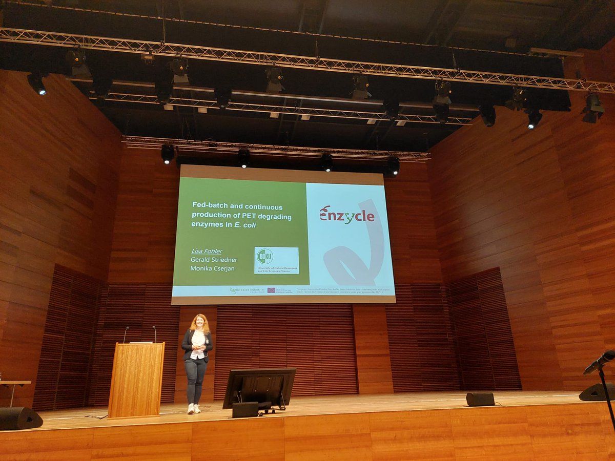 Enzycle - BBI (@enzycle_bbi) on Twitter photo Our research team was represented by <a href="/BOKUvienna/">BOKU University</a> at the "Himmelfahrtstagung on Bioprocess Engineering 2023" in Weimar! Thanks to Lisa Fohler for presenting our "Fed-batch and continuous production of PET degrading enzymes in E.coli"! Our research team was represented by <a href="/BOKUvienna/">BOKU University</a> at the "Himmelfahrtstagung on Bioprocess Engineering 2023" in Weimar! Thanks to Lisa Fohler for presenting our "Fed-batch and continuous production of PET degrading enzymes in E.coli"!