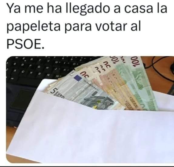 WelcomeYeshua's tweet photo. @PSOE q te vote Txapote https://t.co/YbCAxEF0U7