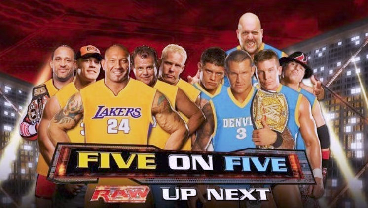 5/25/2009

Team 'Lakers' defeated Team 'Nuggets' on RAW from the Staples Center in Los Angeles, California.

#WWE #WWERaw #Batista #JerryLawler #JohnCena #MVP #MrKennedy #RandyOrton #CodyRhodes #TedDiBiaseJr #TheMiz #BigShow #Lakers #Nuggets