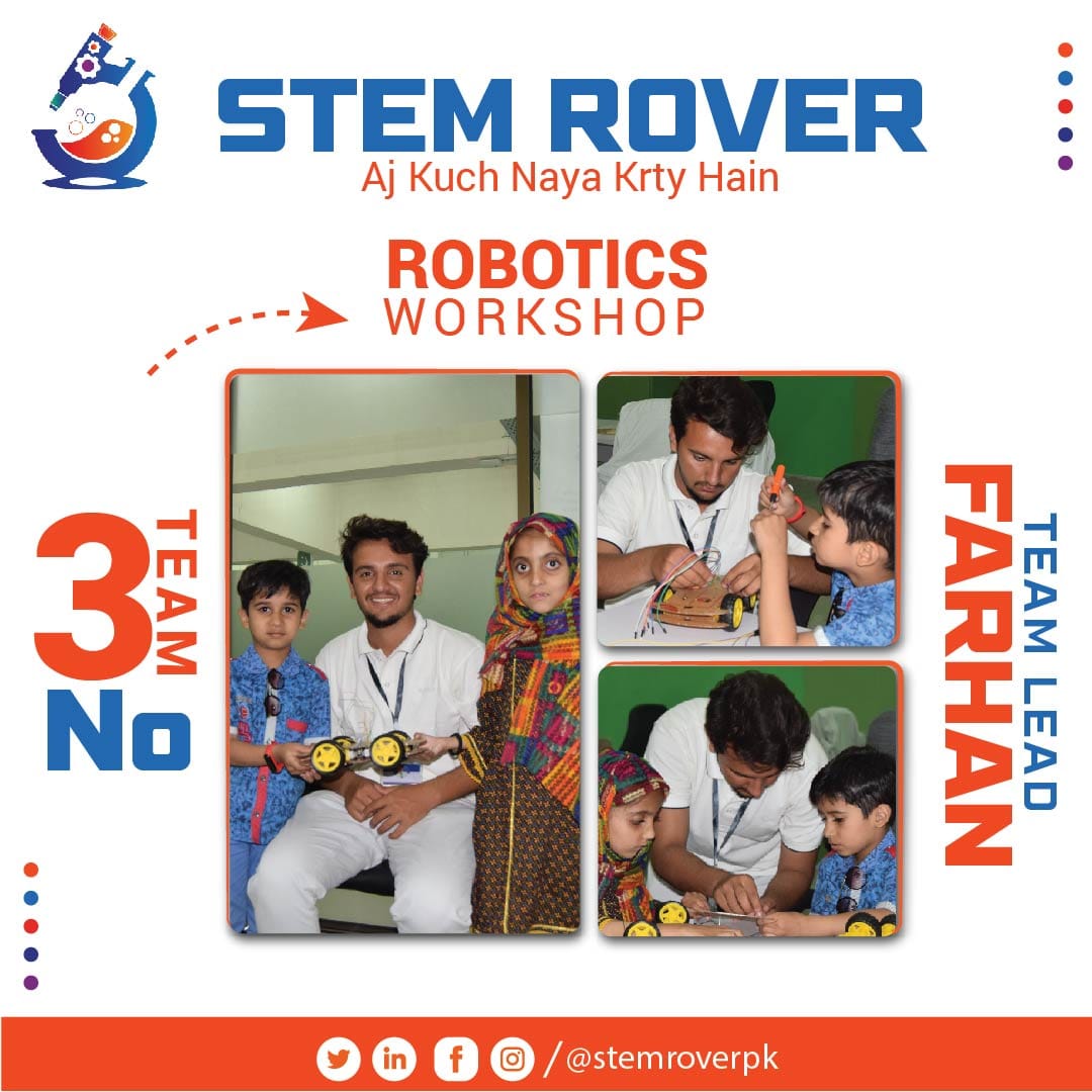 StemRoverpk's tweet photo. You all absolutely crushed it at the robotics workshop ๐ @Muhamma77946271 and the team! Your unwavering dedication and out-of-the-box creativity left us speechless. Keep pushing boundaries and get ready for even more thrilling robotics adventures ahead! ๐๐ #STEMRover https://t.co/lb6XcE9upq