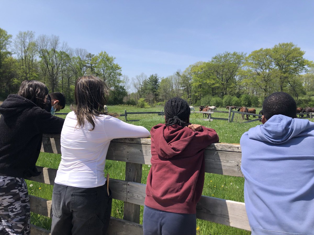 MsGriceM's tweet photo. We had a blast at Circle Square Ranch last week as part of our Intermediate Wellness Month! Students explored how nature, time outdoors, working with others, physical activity, and connecting with animals can all contribute to our wellness.   @hcbrantford https://t.co/SaqBDDyOMd
