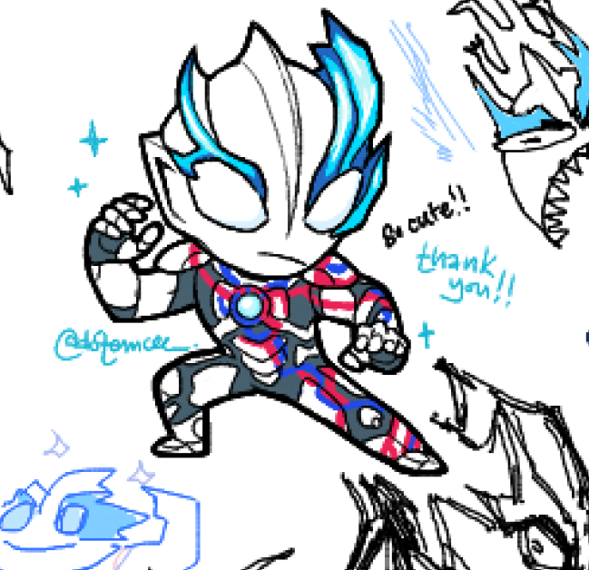 「Thank you for letting me draw Ultraman B」|emcee 🎨 @ open for commsのイラスト