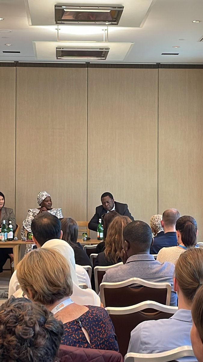 🇺🇬🇲🇼🇵🇭 Fantastic representation from member states at the investing in climate-resistant communities #WHA76 event! Countries are the experts of their own context, it is imperative that they have active participation in the advocacy of #healthcaresystem strengthening!