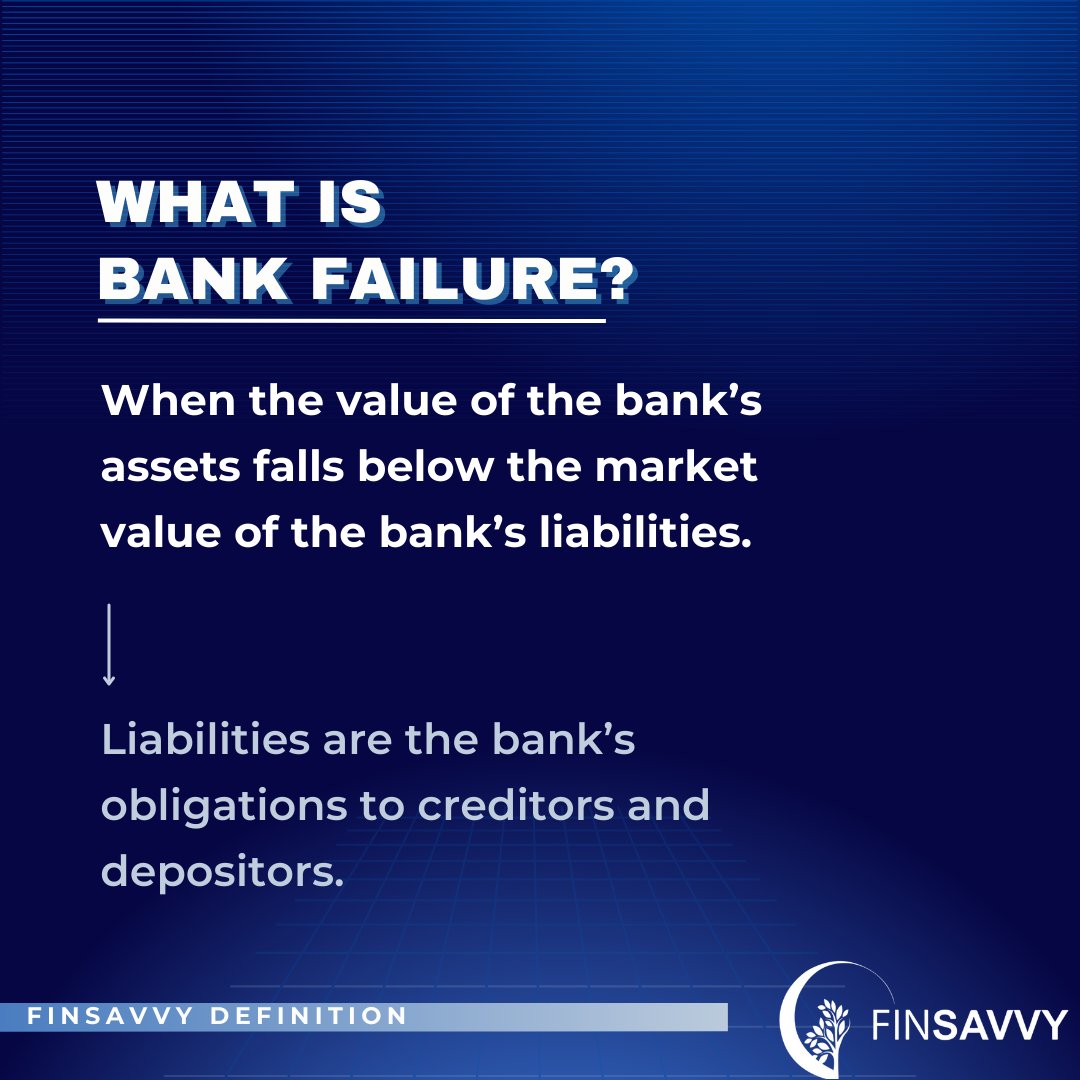 What is 'Bank Failure'?

#finsavvy #bankfailure #worldeconomy