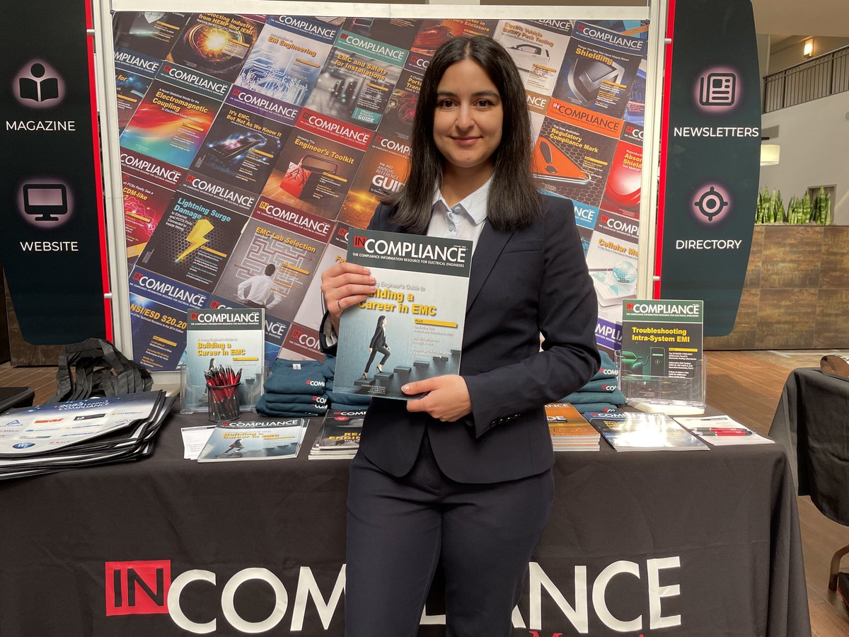 InComplianceMag's tweet photo. A Young Engineerβs Guide to Building a Career in EMC. Our feature author Nika Amralah at EMC Fest.
https://t.co/DxlrhAW7Kg
#engineeringourfuture #EMC #youngprofessional #proudlyservingourengineeringcommunity https://t.co/gLVfgn7YfN