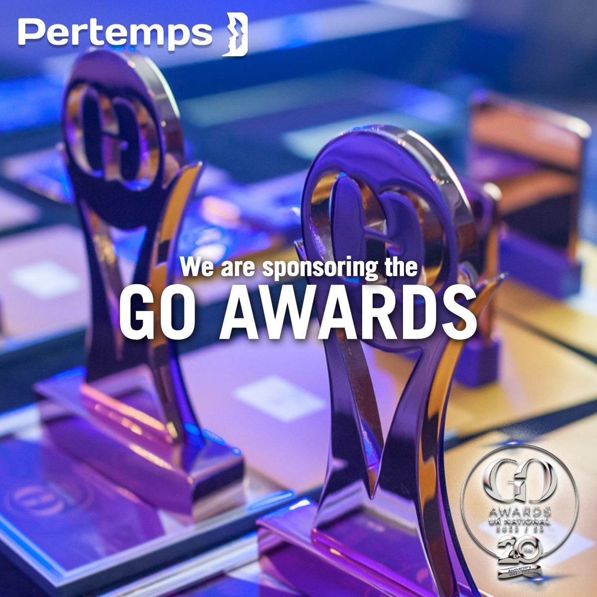 We're proud to announce that Pertemps are sponsoring the 2022/2023 UK National @GOAwardsNews! Stay tuned for exciting updates. 🏆 👏🍾 #GoAwards #PertempsSupports #Procurement #Buyers #Pertemps