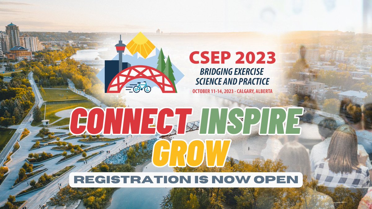 Registration is now open for #CSEP2023: Bridging exercise science & practice🧬 We are thrilled to present the impressive lineup of professional development & networking events that await you in #Calgary from Oct 11-14! Learn what’s in store: csep.ca/csep2023