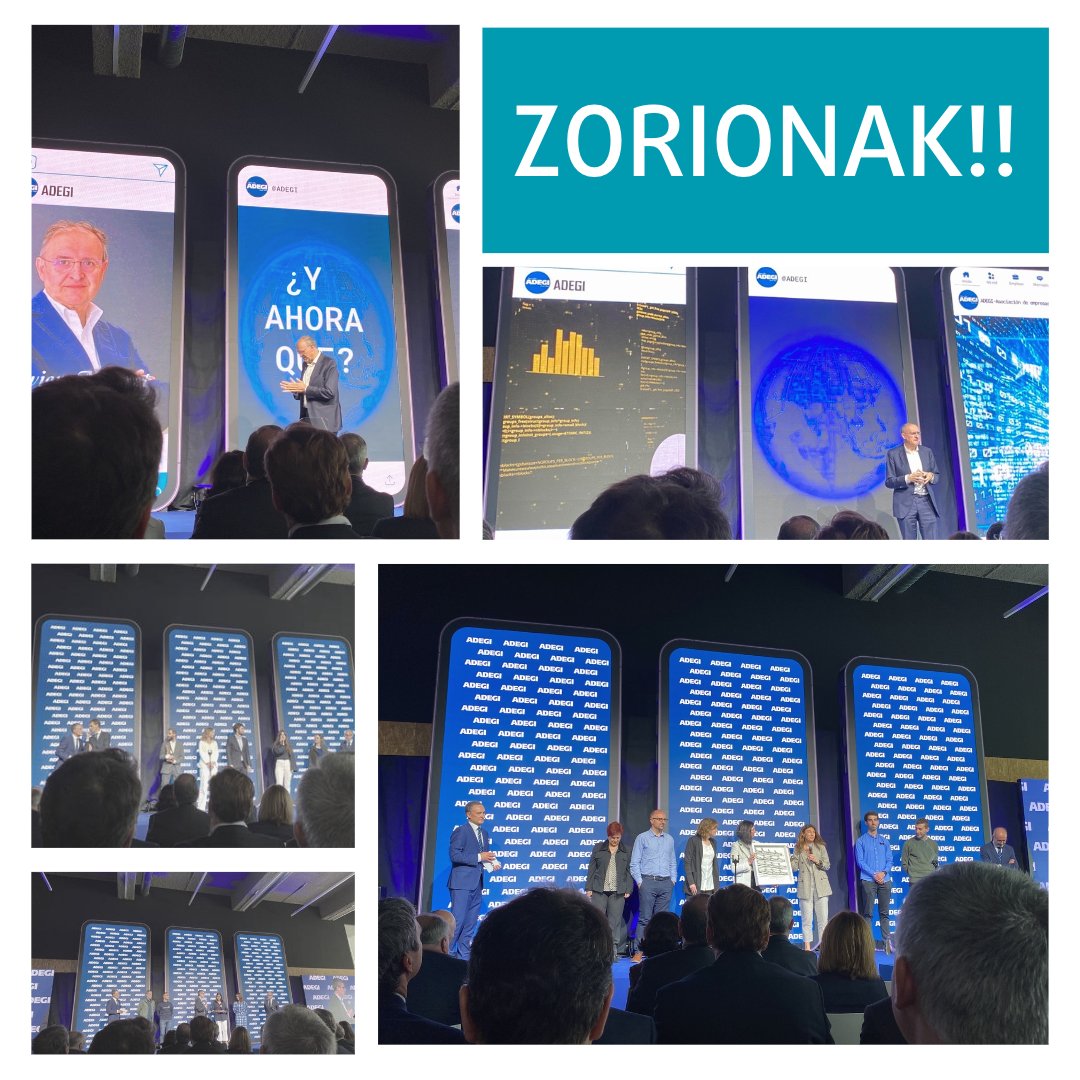 Elkargi_SGR's tweet image. Gaur #Gipuzkoako enpresekin bat by @ADEGI Enpresa eguna

➡️Zorionak saritutakoei 👏👏 @ternua @Irisbond &amp;amp; #Spanset eta berariaz,  gràcies @XavierMarcet "orainaren agendan etorkizuna jarrita" izan behar dugula aipatzeagatik!

Zorionak #Adegi &amp;amp; @FabrikaNCE  
Beti aurrera!
