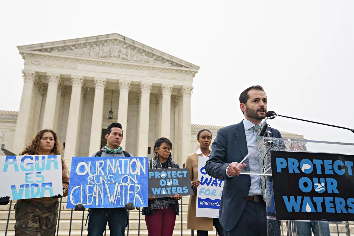 BREAKING: In a 5-4 decision, the Supreme Court severely weakened the Clean Water Act in Sackett v. EPA. This is a catastrophic loss for water protections across the country and a win for big polluters, putting our communities, public health, and local ecosystems in danger.