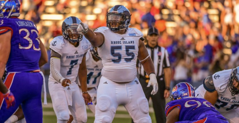 TyMiles20's tweet photo. Blessed to have received my 1st D1 offer from the University of Rhode Island. @RhodyFootball @CoachEMorrissey @CoachFlanaganRI @JimmyLauzon1 @Lancer_Power @LondonderryFB https://t.co/ioWnKrrhfK