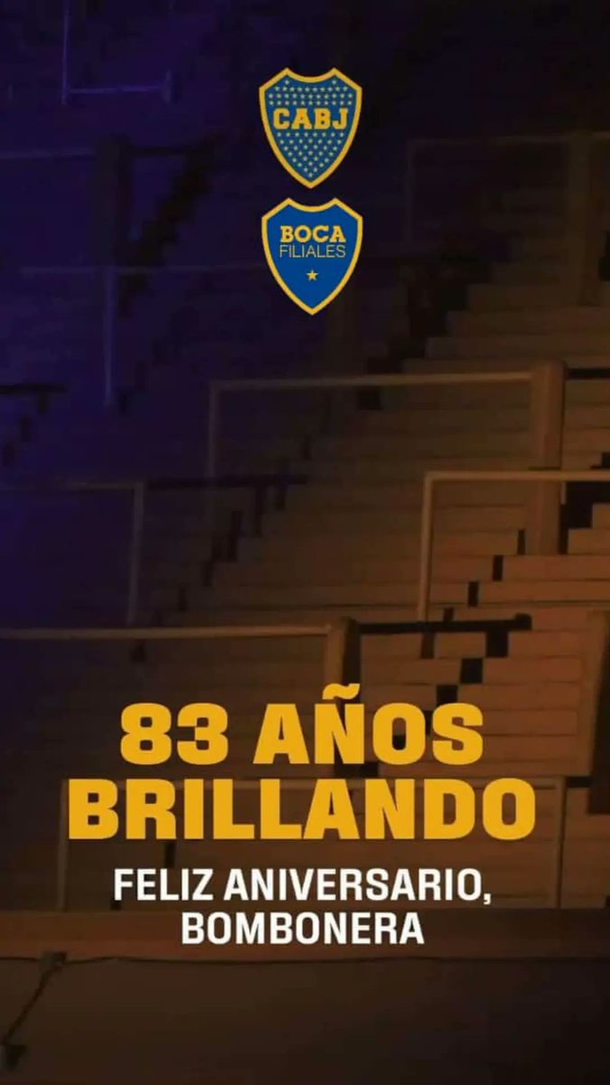 FilialEscobar's tweet photo. 83 aΓ±os brillando ποΈπ
πππ
#BocaFiliales #BocaJuniors #FilialEscobar #DaleBoca π΅π‘π΅ https://t.co/S9n9wjQuhf