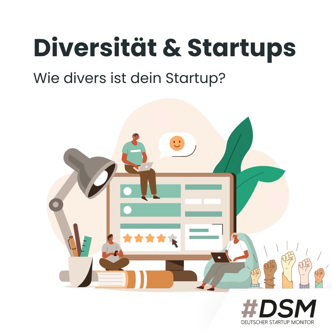 Das deutsche Startup-Ökosystem blüht in seiner Vielfalt auf.🌱  Wir wollen auch wissen, welche schlauen Köpfe und innovative Ideenfinder*innen hinter den #Startups stecken. 🗣Gib uns einen Einblick, indem du an der aktuellen Umfrage zum DSM teilnimmst 👉 bit.ly/3BT8Nwb