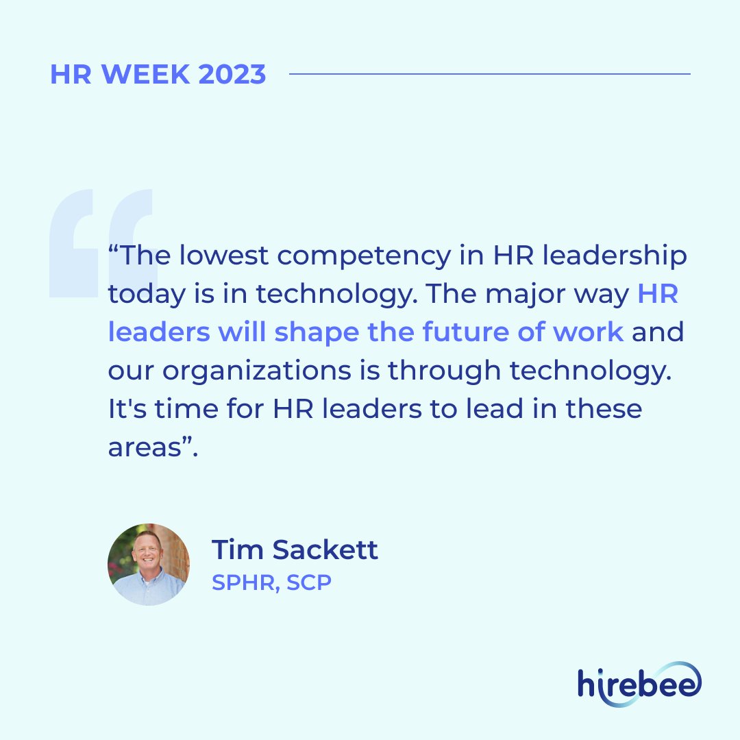 Hirebee_ai's tweet photo. 🎉 Happy HR Week!
Today, we celebrate the incredible contributions of HR professionals in shaping the future of work through technology. As HR leaders, we have the power to transform our organizations by embracing and mastering technology.
🌟 Quote of the Day from @TimSackett🌟 https://t.co/0SHPDRFljX