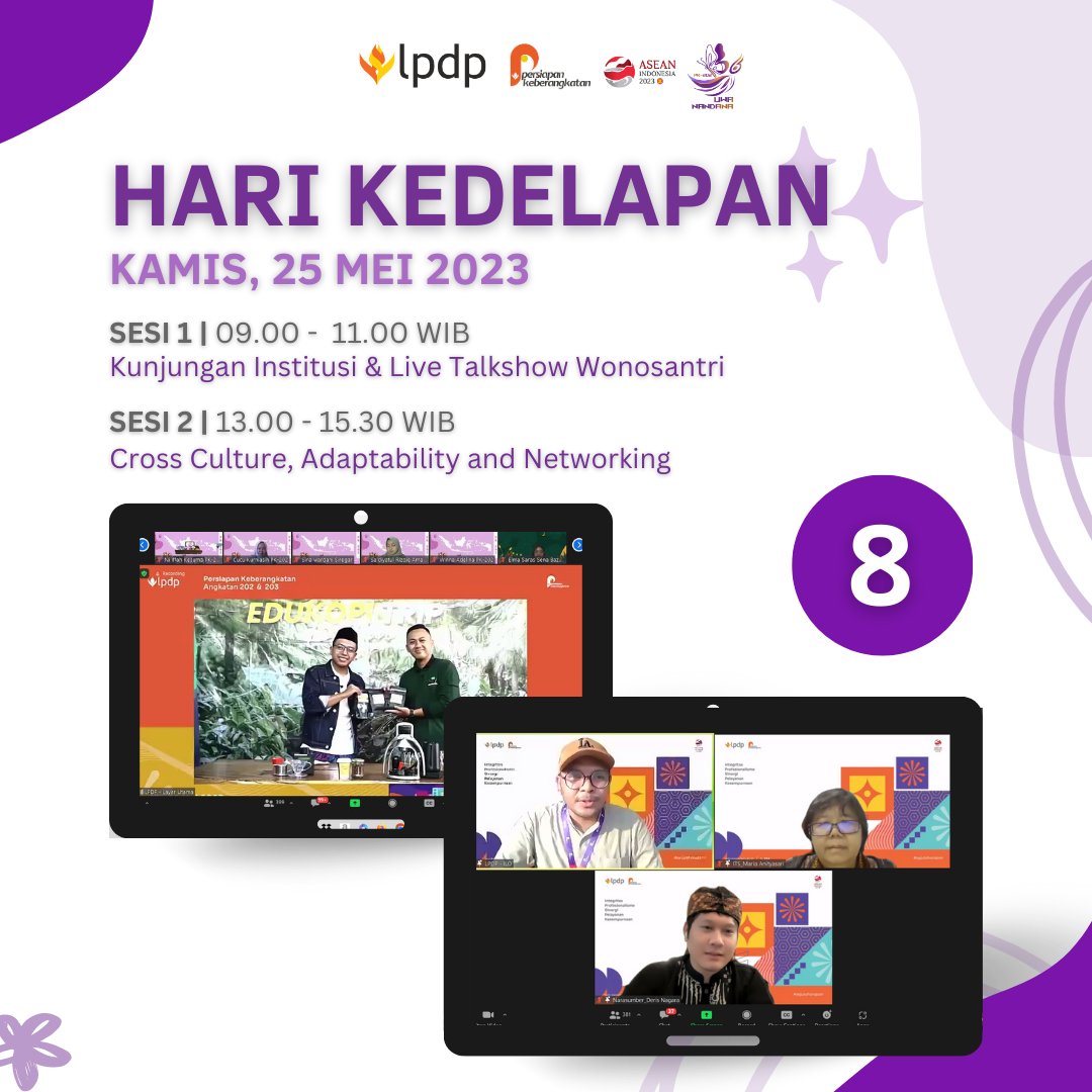 pk202_lpdp's tweet photo. Halo Kawan Uda dan Una!

Memasuki hari ke-8, dengan materi "Kunjungan Institusi &amp; Live Talkshow Wonosantri" oleh Bapak Muhammad Ali Machrus, M.Pd. selaku Co Founder Wonosantri. https://t.co/DezF6fekLD