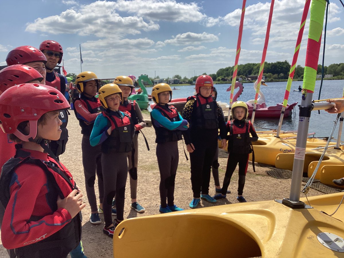 Group 3&amp;4 enjoying there last activity on the lake, they are fabulous sailers <a href="/JCA_Adventure/">JCA Adventure</a> <a href="/croftfarmpark/">Croft Farm Water Park</a>