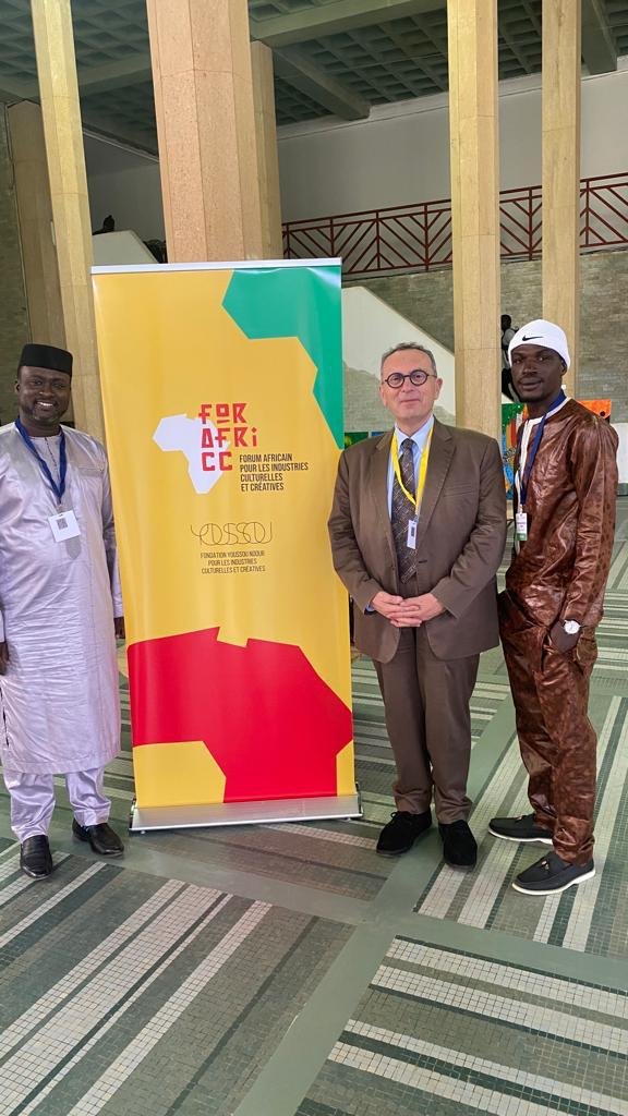 theGCERF's tweet photo. 🌍 Today, @stefanomanservi , Chair of the GCERF Governing Board is moderating a panel on the importance of #culture for peace &amp; social cohesion at the Forum Africain pour les industries culturelles et créatives #FORAFRICC organised by @FYNICC. 

@YoussouNdourSN #AfricaDay2023 https://t.co/t3cOh3mz7p