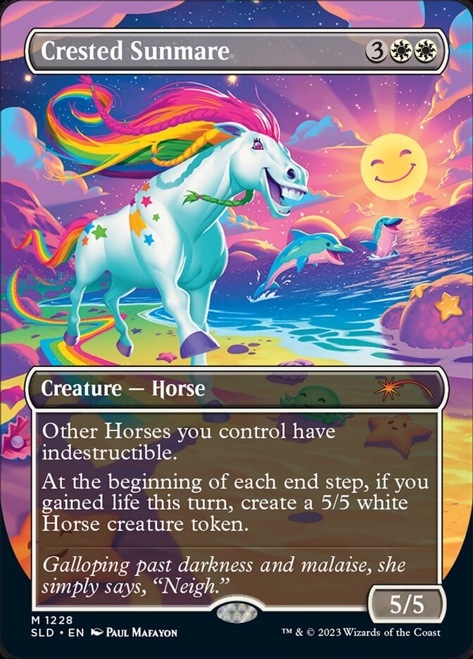 'Wotc isn't making too many products; they just aren't all for you.'
Okay but they made a Lisa Frank 90s Horse Girl Secret Lair and I missed it.