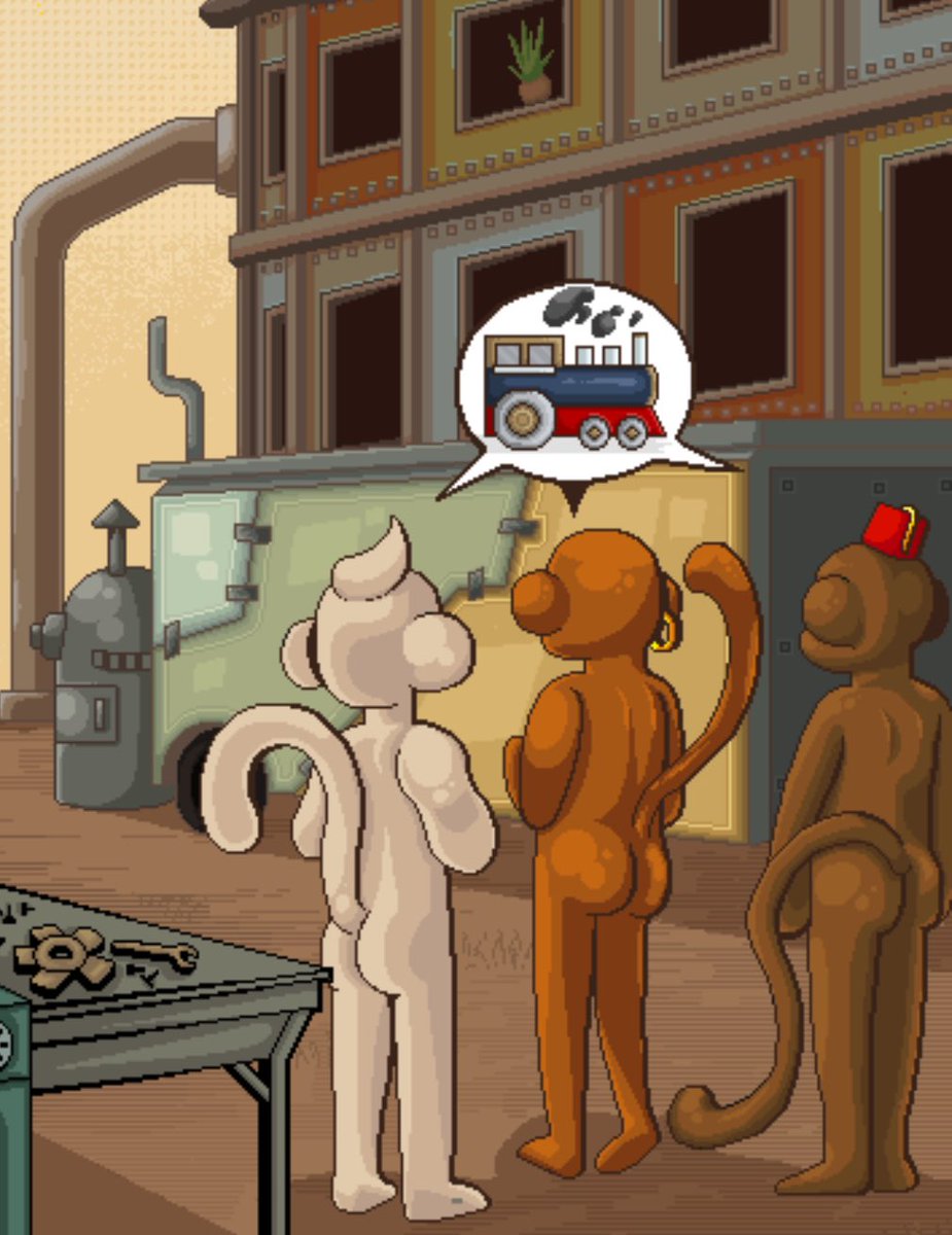 NFTbehemoth's tweet image. Builders who show proof of building will always have a community backing them. @PrimPrimatesNFT lore is only the beginning for what to be built.
Plus we got cake 🍰 🤤