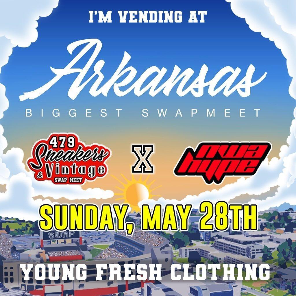 youngfreshcc's tweet photo. 479!
¥ayetteville, Springdale, Rogers, Betonville, & All Surrounding Areas!
Get ¥resh With Us At @479swapmeet
Sunday May 28th, 2023
12p.m. -- 5p.m.
Location: JJ's Live
3615 Steele Blvd
Fayetteville, Arkansas
¥❤️👑💎
#youngfresh👑 https://t.co/WEeth7LYFV
