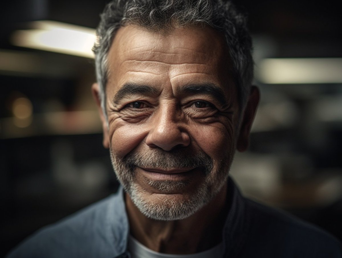 Meet Javier Fernandez, 67: A Spanish immigrant who became a celebrated chef, introducing his unique fusion of Spanish and American cuisine. He is passionate about preserving culinary traditions and mentoring aspiring chefs from diverse backgrounds.
#unhumansofai #aiart #thisisai