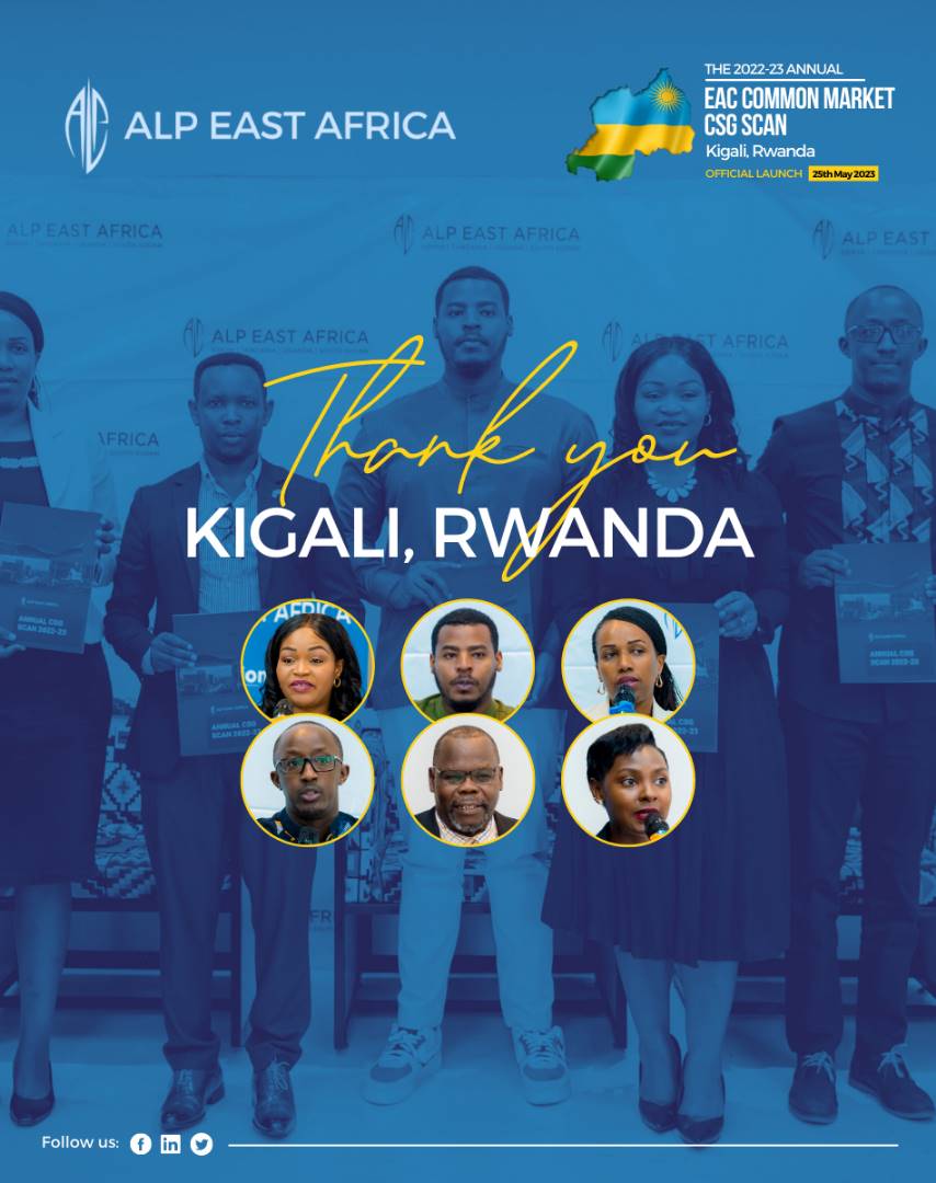 A big thank you to our remarkable partners and stakeholders for their unwavering support during the launch of the EAC Common Market CSG Scan Report in Kigali, Rwanda! 
#eaccsgscan

@ALPNigeria @ealawsociety @FGimara @judith_aboto @rbarwanda @Rwanda_Bar