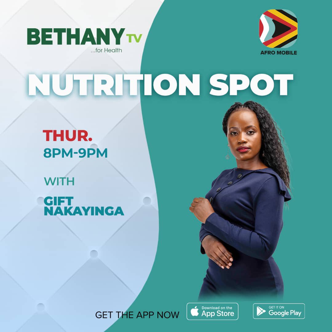giftnakayinga's tweet photo. The choices you make today about what you eat can shape the future health of your family for generations to come. Miss not the Nutrition Spot every Thursday 8pm live @BethanyTelev https://t.co/gnPTs44ZAY