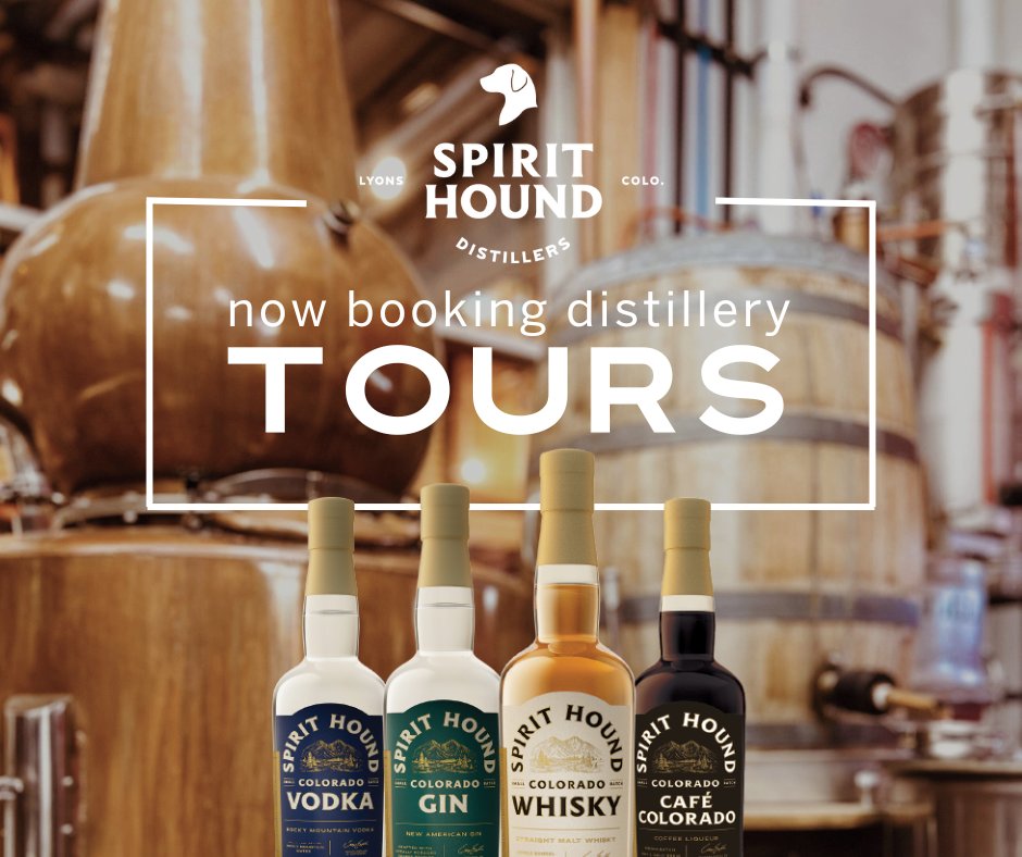 SpiritHoundDist's tweet image. Now booking tours! Indulge in a one-hour distillery tour &amp;amp; sip craft whisky. A distillation experience that combines education and flavor exploration. Reserve your spot now! #DistilleryTour #CraftWhisky #Coloradodistillery

Book Here: bit.ly/3WrYSal