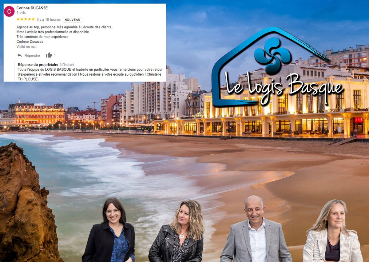 Merci à nos clients ! Vos retours positifs nous motivent à tout mettre en oeuvre pour vous satisfaire toujours plus !
#lelogisbasque #immobilier #location #gestionimmobilière #appartement #maison #basque #paysbasque #cotebasque