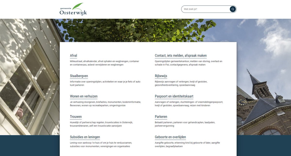 Vandaag is volgens planning de nieuwe website van <a href="/gem_oisterwijk/">Gemeente Oisterwijk</a> opgeleverd. Gefeliciteerd! en bedankt voor de fijne samenwerking.  #TYPO3 #website
oisterwijk.nl