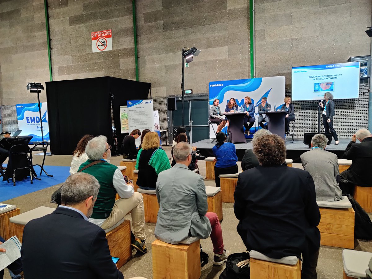 Closing #EMD2023 pitching sessions talking about #GenderEquality in the #BlueEconomy and the launch of 2️⃣ new #EU #EMFAF projects on #WomenInTheBlueEconomy 🌊

Watch this space to know what will be achieved in the coming months 💪

cinea.ec.europa.eu/news-events/ev…