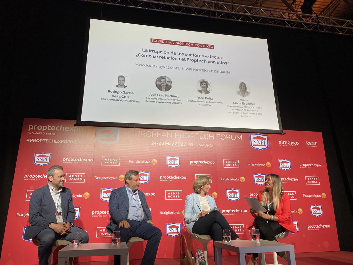 Logalty's tweet photo. Ayer Grupo Logalty formó parte del evento #PROPTECHEXPO 2023, donde se habló de la #tecnología en transacciones del #SectorInmobiliario 🏡, la #InteligenciaArtificial en los procesos de venta y soporte, o el impacto del reglamento #eIDAS2 en el mundo Proptech 💻 https://t.co/JNxKrs8RgA