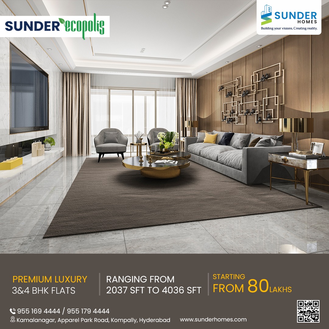 Luxury Living at Its Opulent Best.
#sunderhomes #sunderecopolis #luxuryliving #luxuryhall #luxuryspaces