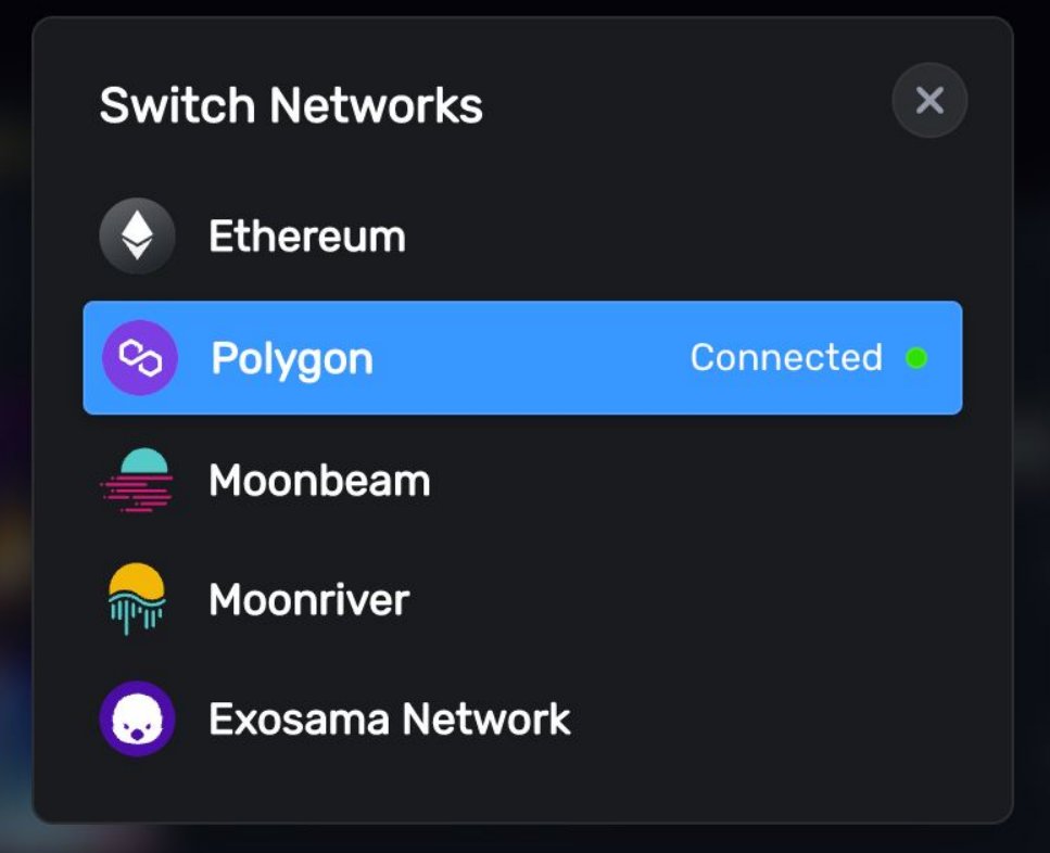 Oooo what's this? A new integration has arrived. We're going multi-chain. It's time to venture into one of the biggest web3 gaming ecosystems. @0xPolygon here we come.