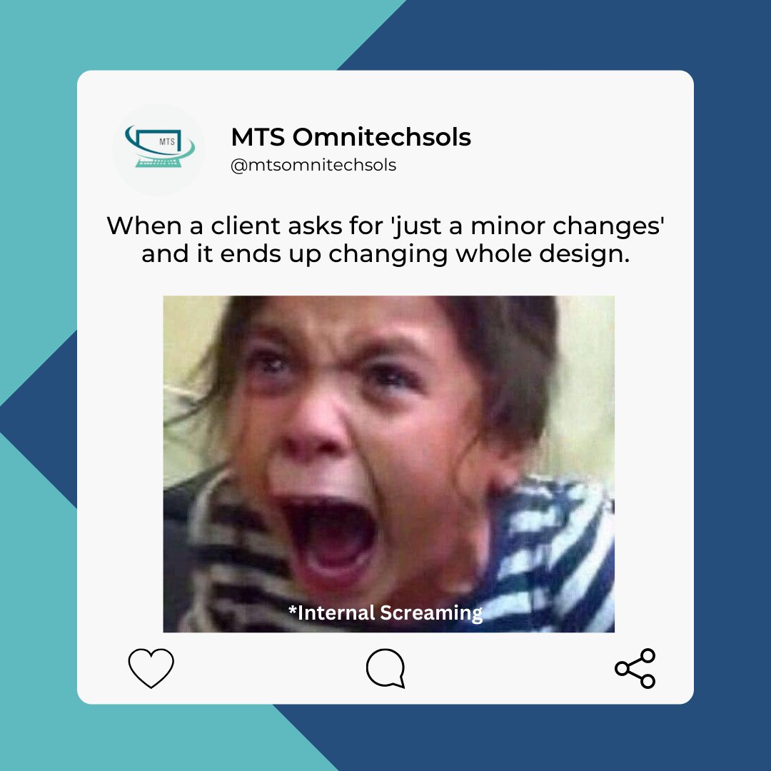 mtsomnitechsols's tweet image. Comment the same experience in any field you are if you can relate to !

LIKE, COMMENT, SHARE AND FOLLOW for more upcoming updares related to digital marketing. See ya!

#memes #digitalmarketingmemes #clientmemes #comedy #mtsomnitechsols
