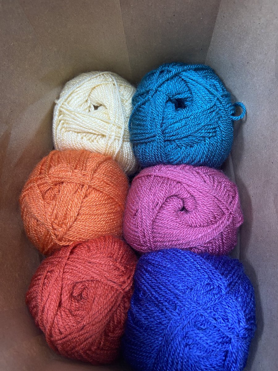 Joy in a bag! Part of my next crochet project! #happydays #crochetfun